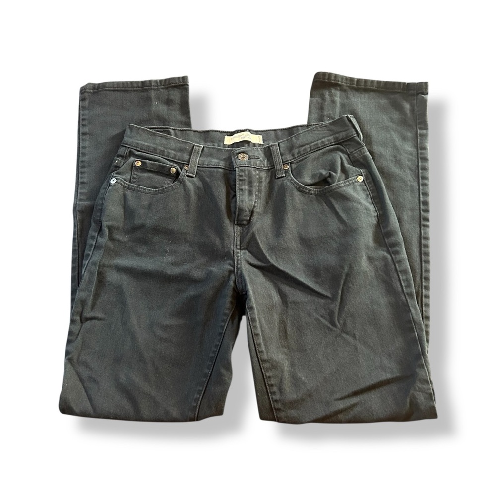 [Levi's] Black 505 Straight Leg Jeans
